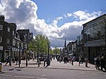 A look up High Street in Solihull